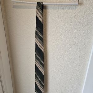 Striped Black and Gray Men's Tie